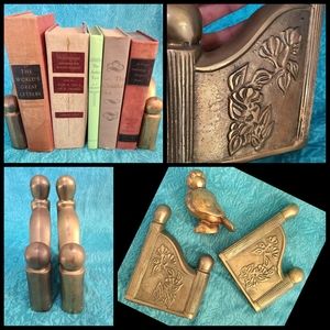 Gorgeous VTG Brass Book Ends